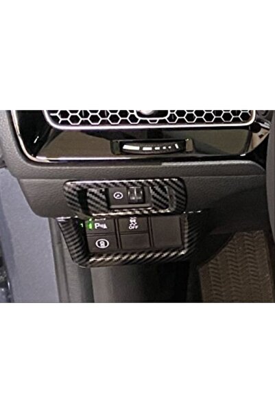 OLED GARAJ Civic Fe1 2022 Için Uyumlu  Kontrol Panel Kaplama Seti - Karbon