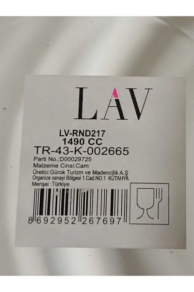 LAV Feyzade - 1490 Cc X 3 Pcs Grey Storage Container (Lv-Rnd-217)