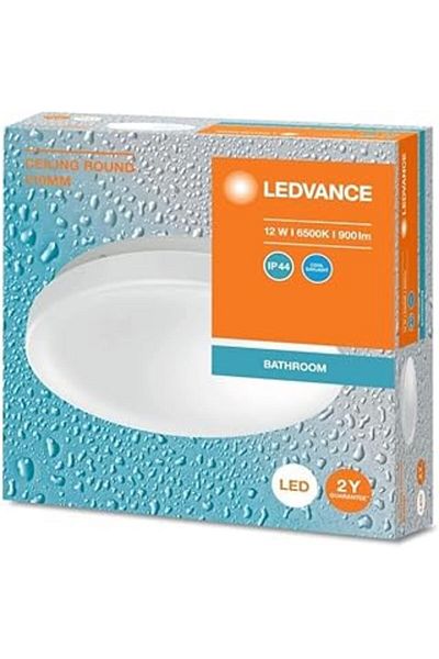 Osram Ledvance Ledvance 12W White Light Plafonier - 6500K Ceiling Light Bathroom Lamp