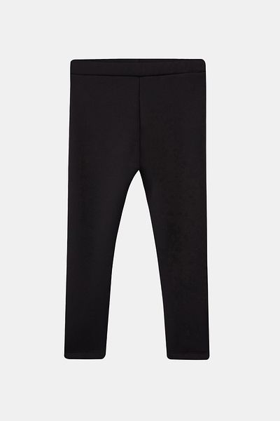 LOVETTI Black Girl's Plush Inside Extra Thick Winter Leggings