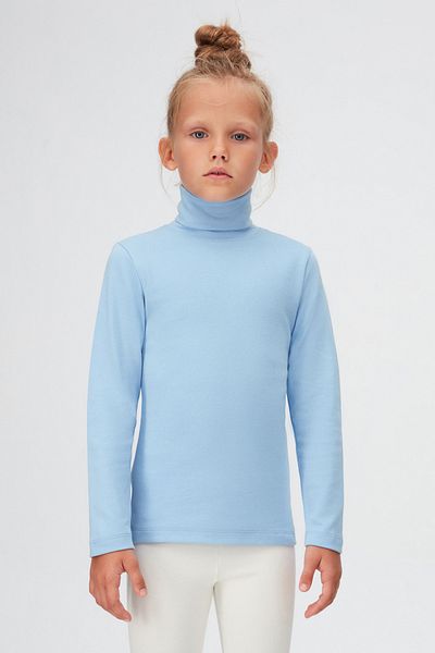 LOVETTI Girl - Dark Blue Turtleneck Long Sleeve T-shirt