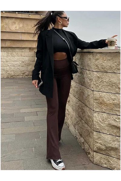dshee woman Ισπανικό κολάν με ψηλόμεσο ριχτάρι