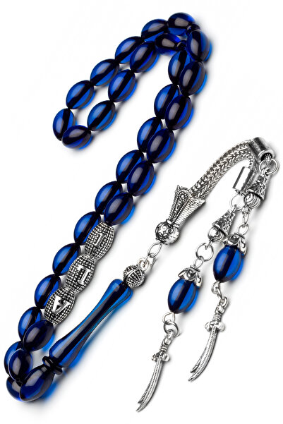 OTTOTESBİH Erkek Hediyelik Zülfikar Kılıcı Püskül Kehribar Tesbih, Isimli Tespih