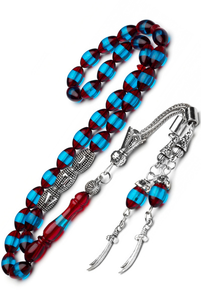 OTTOTESBİH Erkek Hediyelik Zülfikar Kılıcı Püskül Kehribar Tesbih, Isimli Tespih