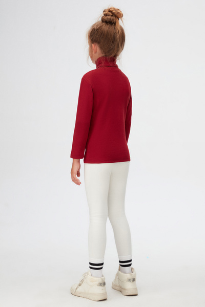 LOVETTI Κορίτσια - Χειμερινό μπλουζάκι με μακρυμάνικο ζιβάγκο μπορντό