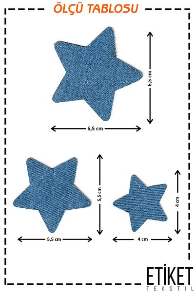 FANTASTIC ARMA Patch de armă pentru blugi, care se lipsește cu fier de călcat, denim, stea pentru repararea bluzelor și scopuri decorative (albastru deschis)