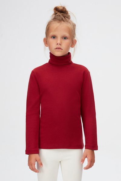 LOVETTI Κορίτσια - Χειμερινό μπλουζάκι με μακρυμάνικο ζιβάγκο μπορντό