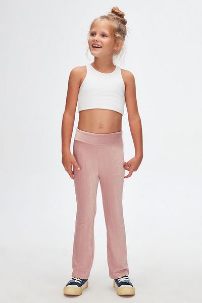LOVETTI Dusty Rose Corduroy Spanish Leg Trousers
