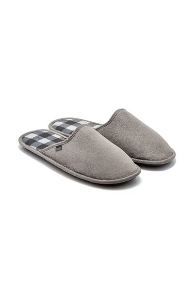 Twigy Γκρι Keep Warm Pro Square Ανδρικές Χειμερινές Παντόφλες Σπιτιού AA0597