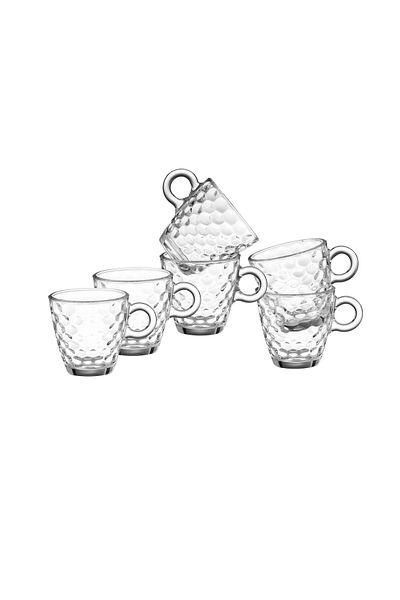 Dania 6-piece glass espresso cup set