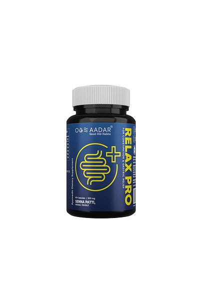 Aadar Relax Pro for Fast Constipation Relief and Gastric Troubles 60 Capsules (Each)