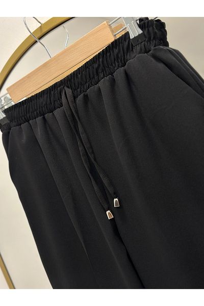 Ebrar Store Asian Carrot Leg Trousers-Mt1444 Black