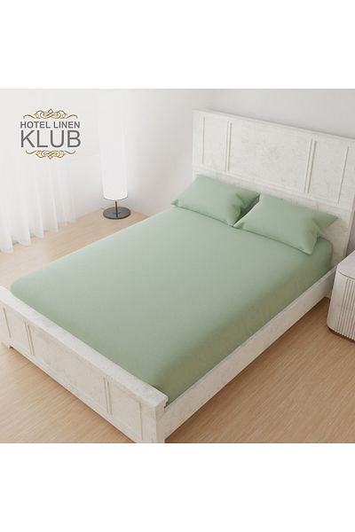 Hotel Linen Klub 350TC Cotton 3-Piece King Fitted Sheet Set - Luxury and Hotel Quality, Deep Pocket for a Perfect Fit