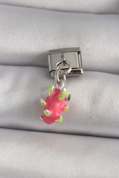 Skygo 316L Steel Silver Dragon Fruit Model Nomination Charm - Tj-Bc1175