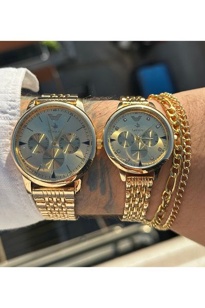 SPOLO Lover Steel Couple Watch