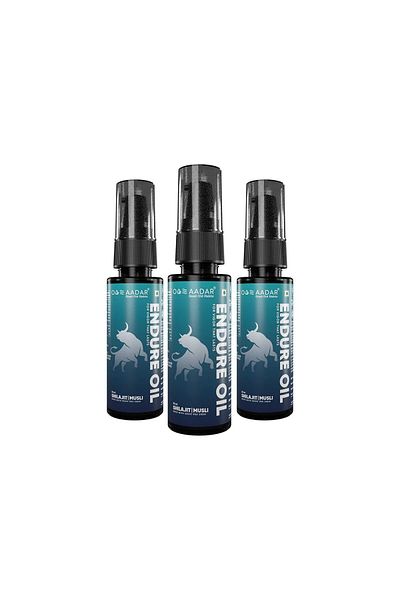 Aadar Endure Oil for Premature Ejaculation 30 ml Pack of 3