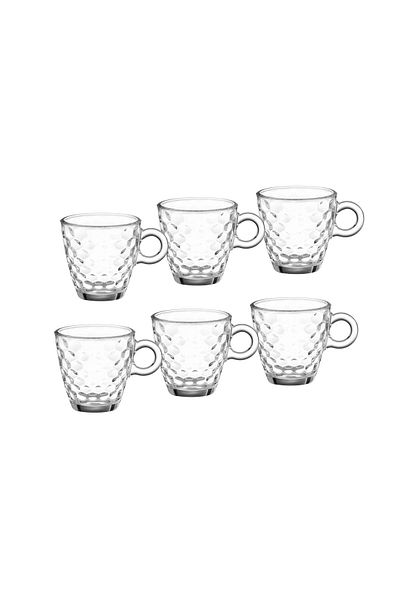 Dania 6-piece glass espresso cup set