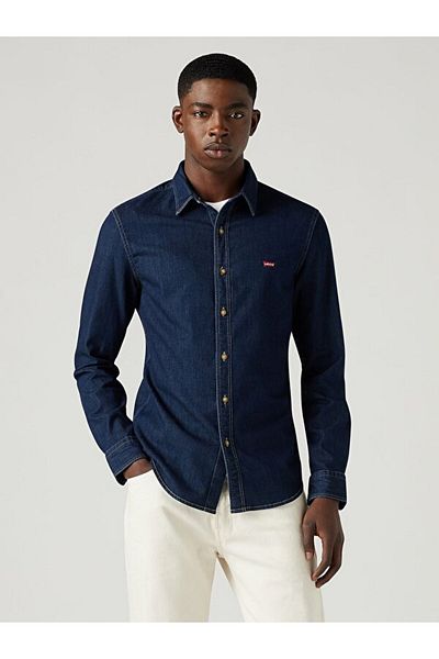 Levi's Men's Dark Indigo Shirt - Battery Housemark 86625-0051
