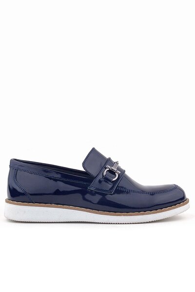 Rakerplus Справжня шкіра, темно-синій, лакований, лофер, дитяче класичне взуття