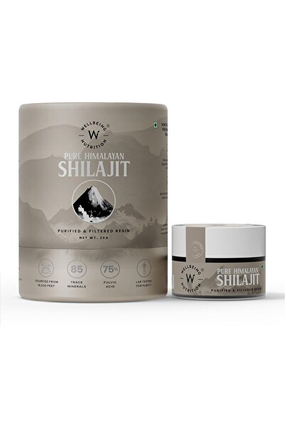 Wellbeing Nutrition راتنج شيلاجيت الهيمالايا النقي والطبيعي 20 جم
