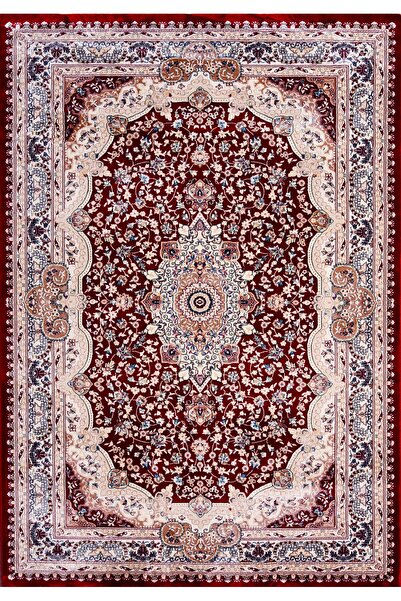 Beşler Premium Yüksek Kalite Dokuma Bordo Ev ve Ofis Halısı  % 100 Polyester