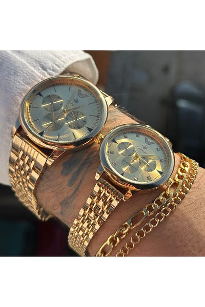 SPOLO Lover Steel Couple Watch