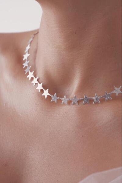 AŞIK ACCESSORIES قلادة على شكل نجمة من الفولاذ المقاوم للصدأ