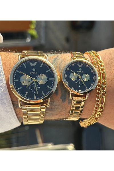 SPOLO Lover Steel Couple Watch