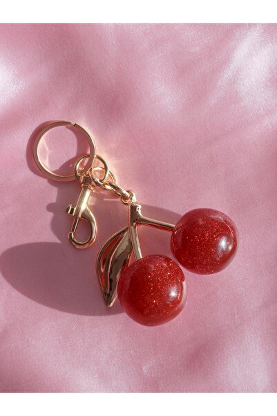Reorah Collection Cherry Lady Charm Keychain-Cherry Charm Keychain