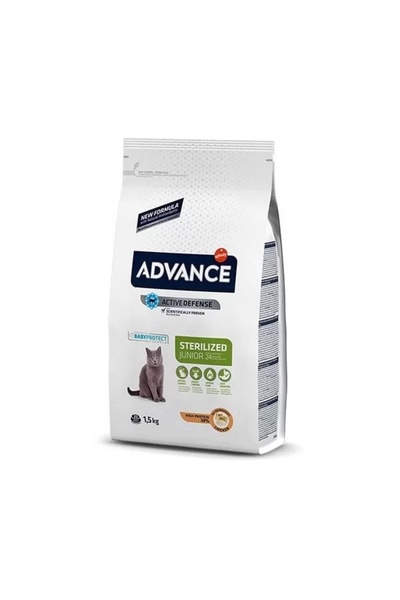 Advance Junior Sterilised Tavuklu Kısırlaştırılmış Genç Kedi Maması 1.5 Kg