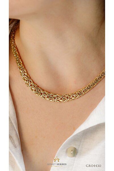 Ahmet Serbes Kuyumculuk Kral Süzme Altın Kolye