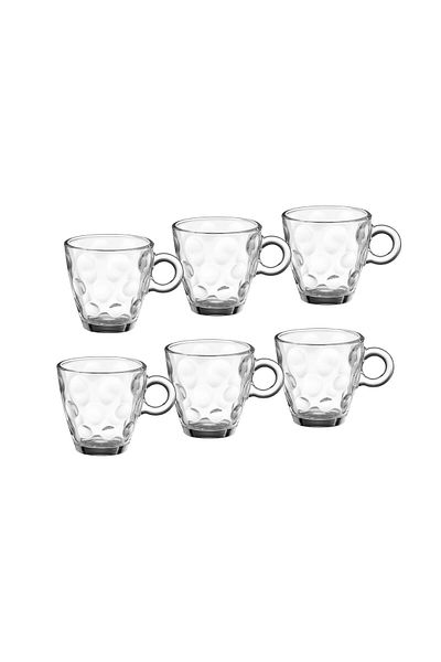 Dania 6-piece glass espresso cup set