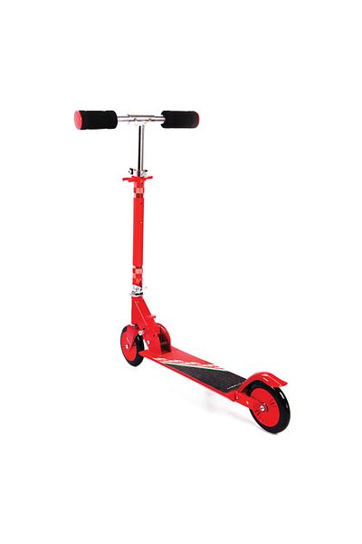 Ferrari - 2-Wheel Scooter - Red Scooter for Kids with Sturdy Design, Adjustable Height Handlebar