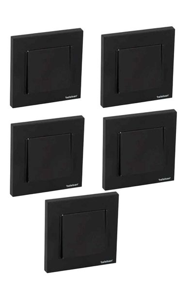 Netelsan Byobu Black Single Switch (Including Frame) 5 Pieces