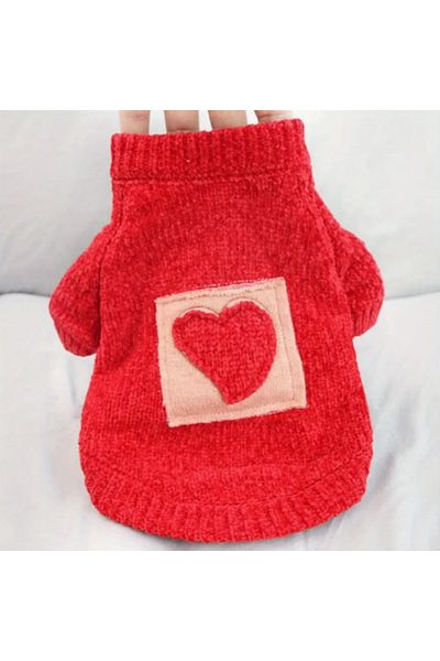Proxy Paws Valentine's Day Red Heart Hooded Sweatshirt