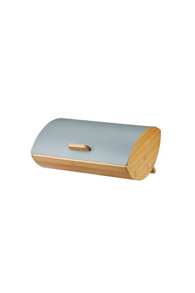 Vadi Karina Metal Lid Bamboo Luxury Bread Box Bread Holder
