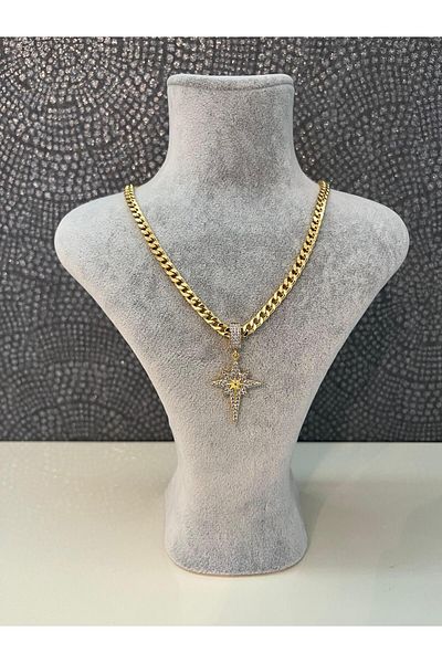 Asteria Jewelry Çağla Şikel Ema Model Pole Star Charm Necklace
