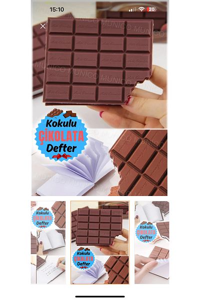 Happystore Σημειωματάριο σοκολάτας Σημειωματάριο με εμφάνιση σοκολάτας