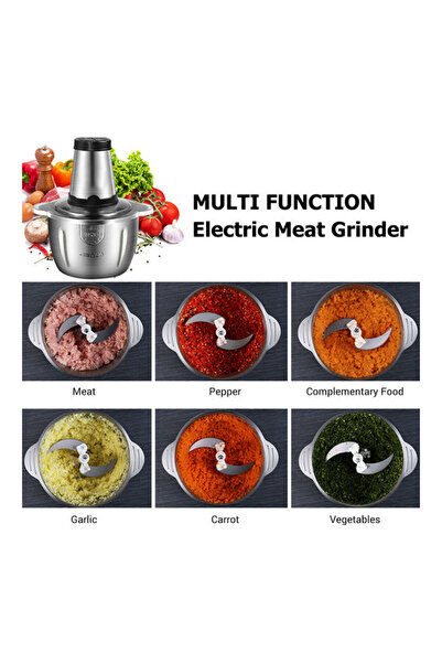 Generic Electric Meat Grinder 2.0 L 200 W NC-H1249 Silver