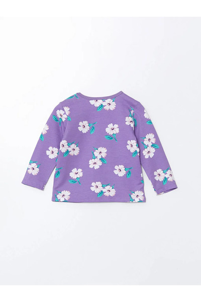 LC Waikiki LCW Kids Mor Bisiklet Yaka Çiçekli Kız Çocuk Pijama Takımı İMREX GLOBAL