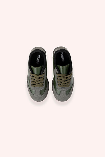 Panço Erkek Çocuk Bağcıklı Haki Sneaker