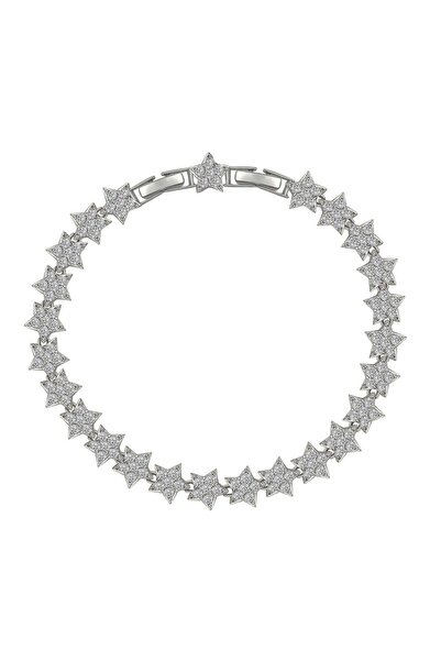 New Obsessions Zirkon Taşlı Yıldız Detaylı Gümüş Vip Suyolu Bileklik