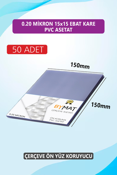Bytwo 15x15 cm PVC zaštita za okvire - 50 komada zaštite za fotografije - ace...