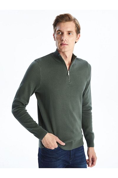 LC Waikiki High Collar Long Sleeve Men's Knitwear Sweater