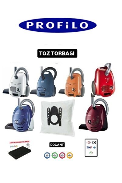 Dogant كيس غبار للمكنسة الكهربائية بفلتر المحرك من بروفيلو 10 قطع