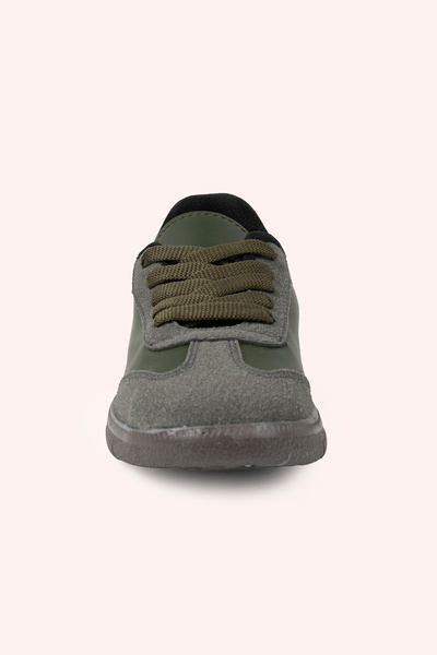 Panço Erkek Çocuk Bağcıklı Haki Sneaker
