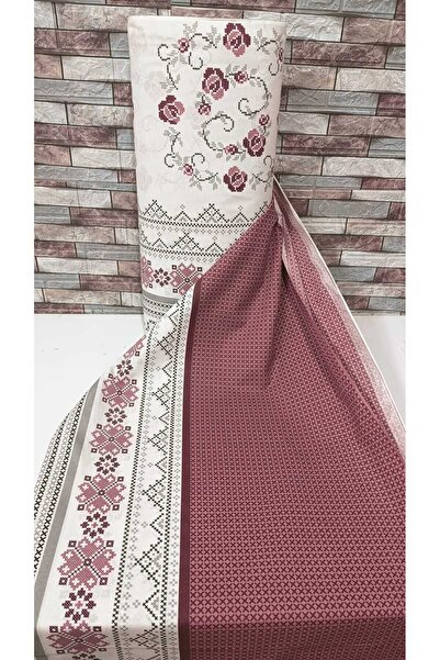 Gasel Home NEVRESİM ÇARŞAFLIK METRELİK KUMAŞ KANAVİÇE DESEN