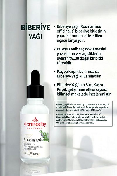 Dermoday Rosemary Oil Rosemary Oil Hair, Eyebrow and Eyelash Care 30 ml