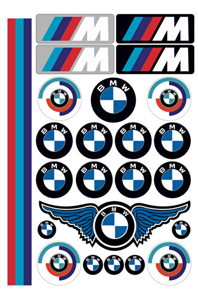 Phoenix BMW ///M MOTORSİKLET KASK STİCKER ÇIKARTMA SETİ