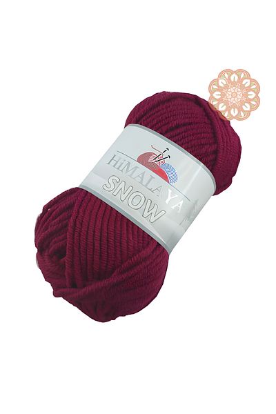 Himalaya Snow / Burgundy / 75558 / Pack of 5